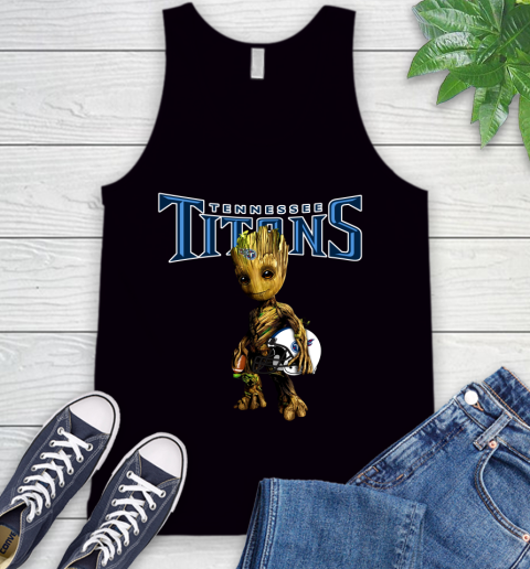 Tennessee Titans NFL Football Groot Marvel Guardians Of The Galaxy Tank Top 2