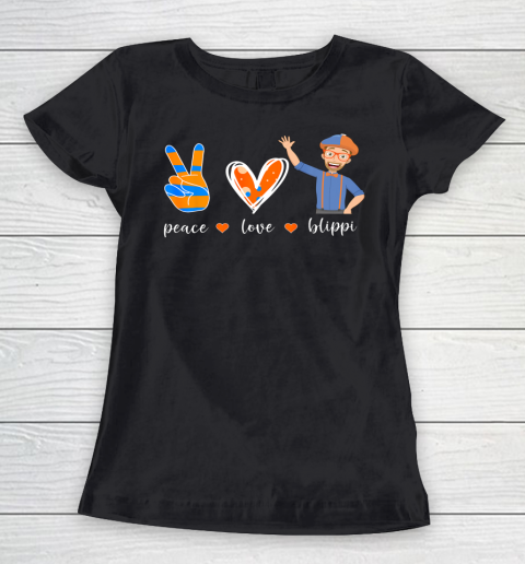Peace Love Blippis Funny Lover Women's T-Shirt