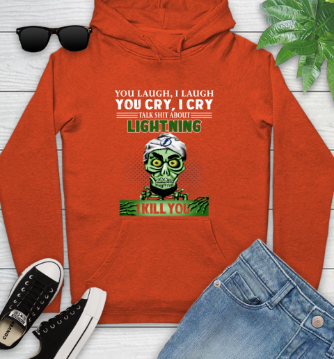 NHL Talk Shit About Tampa Bay Lightning I Kill You Achmed The Dead Terrorist Jeffrey Dunham Hockey Youth Hoodie 4