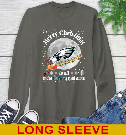 Philadelphia Eagles Merry Christmas To All And To Eagles A Good Season NFL Football Sports Long Sleeve T-Shirt 10