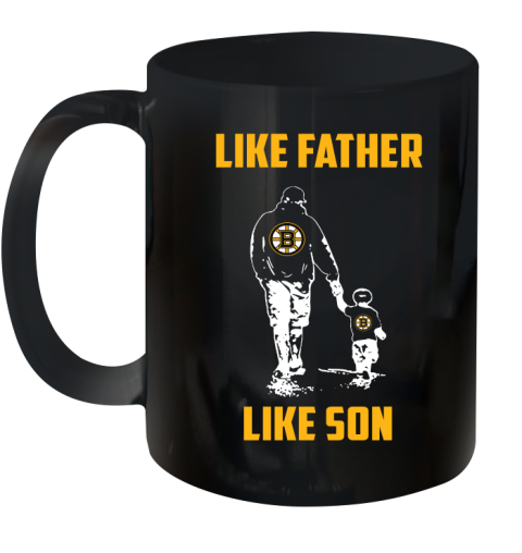 Boston Bruins NHL Hockey Like Father Like Son Sports Ceramic Mug 11oz