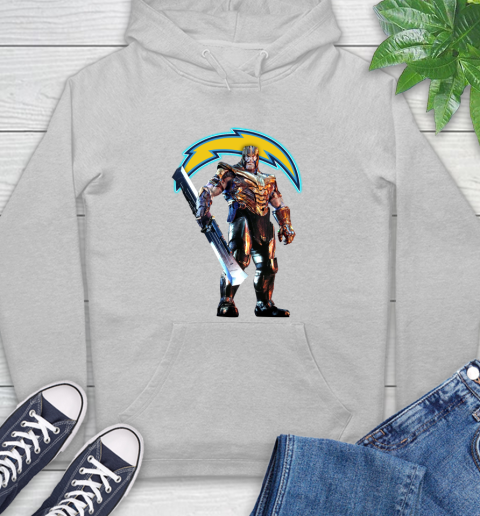 NFL Thanos Gauntlet Avengers Endgame Football San Diego Chargers Hoodie 6