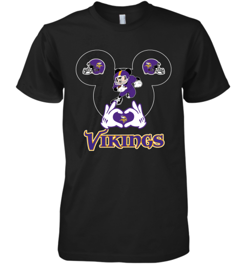 I Love The Vikings Mickey Mouse Minnesota Vikings Premium Men's T-Shirt