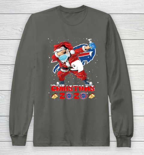Buffalo Bills Funny Santa Claus Dabbing Christmas 2020 NFL Long Sleeve T-Shirt 5