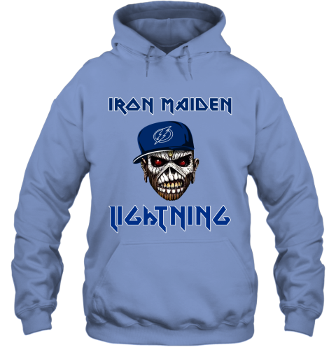 NHL Tampa Bay Lightning Iron Maiden Rock Band Music Hockey Sports KA0Mup5ZjXU hoodie 23 95 151514 front carolina blue