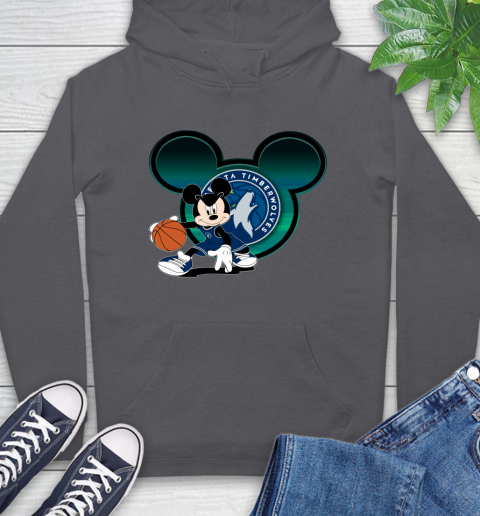 NBA Minnesota Timberwolves Mickey Mouse Disney Basketball Hoodie 7