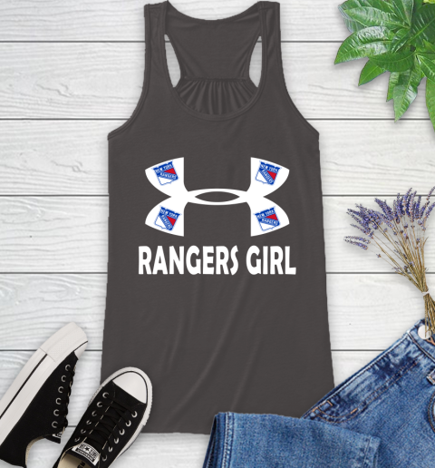 NHL New York Rangers Girl Under Armour Hockey Sports Racerback Tank 11