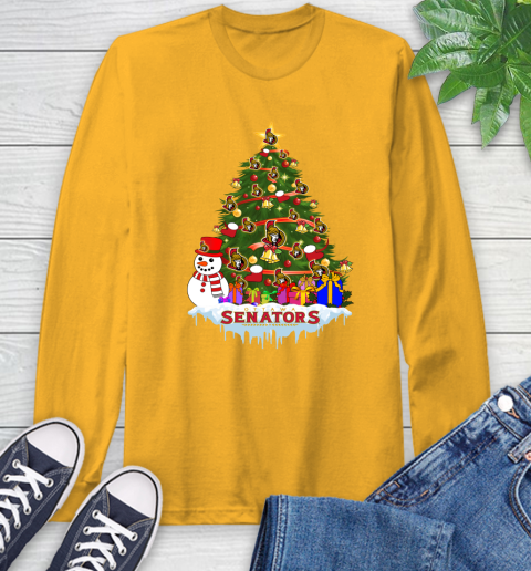 Ottawa Senators Merry Christmas NHL Hockey Sports Long Sleeve T-Shirt 3