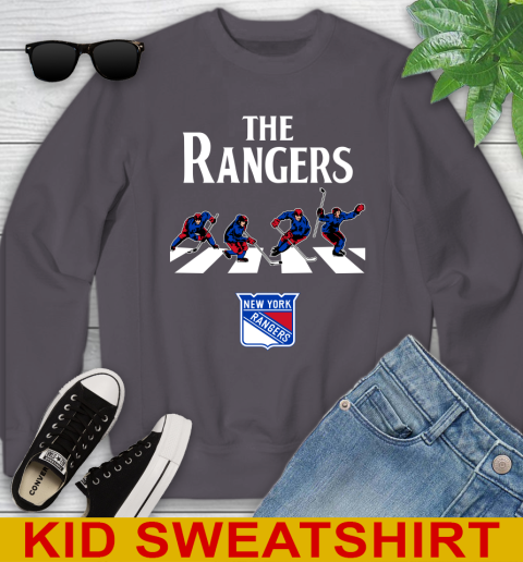 NHL Hockey New York Rangers The Beatles Rock Band Shirt Youth Sweatshirt 5