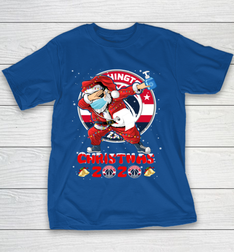Washington Wizards Funny Santa Claus Dabbing Christmas 2020 NBA Youth T-Shirt 6