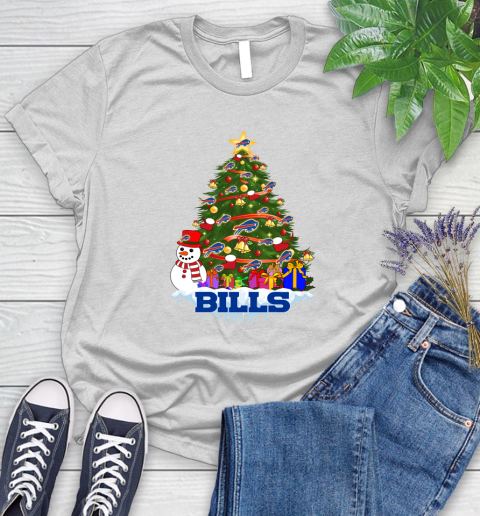 Buffalo Bills Merry Christmas NFL Football Sports Women's T-Shirt