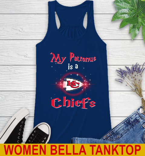 NFL Football Harry Potter My Patronus Is A Kansas City Chiefs Racerback Tank 7