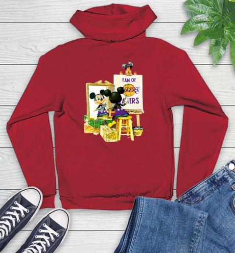 NBA Basketball Los Angeles Lakers Mickey Drawing Shirt 133 NBA Basketball Los Angeles Lakers Mickey Drawing Shirt - Image 133