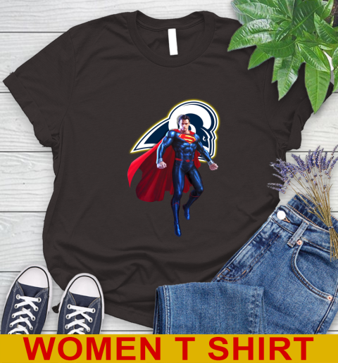 NFL Superman DC Sports Football Los Angeles Rams Women's T-Shirt 8