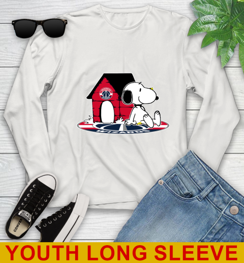 NBA Basketball Washington Wizards Snoopy The Peanuts Movie Shirt Youth Long Sleeve 12