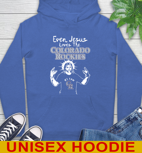 Colorado Rockies MLB Baseball Even Jesus Loves The Rockies Shirt Hoodie 9