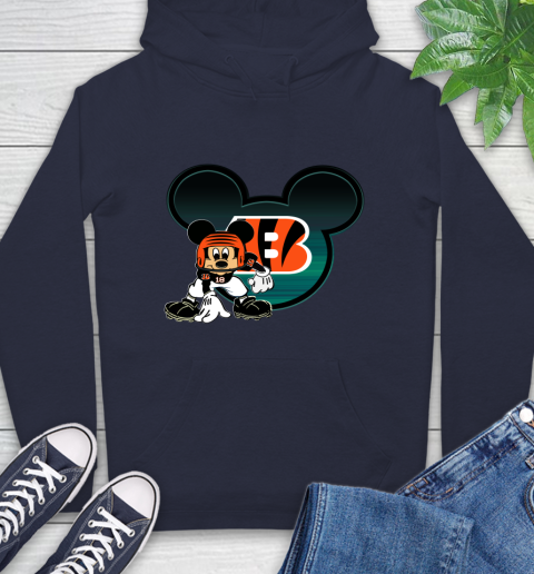 NFL Cincinnati Bengals Mickey Mouse Disney Football T Shirt Hoodie 4