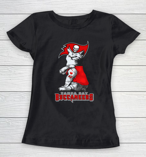 NFL Football My Cat Loves Tampa Bay Buccaneers Women's T-Shirt