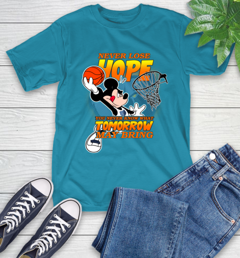 Memphis Grizzlies NBA Basketball Mickey Disney Never Lose Hope T-Shirt 9