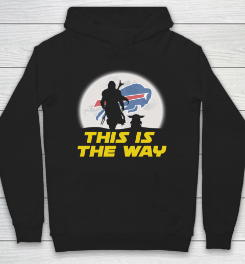Buffalo Bills NFL Football Star Wars Yoda And Mandalorian This Is The Way Hoodie