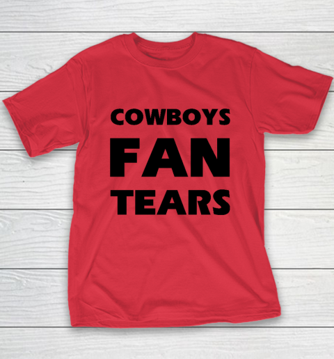 Cowboys Fan Tears Youth T-Shirt 7