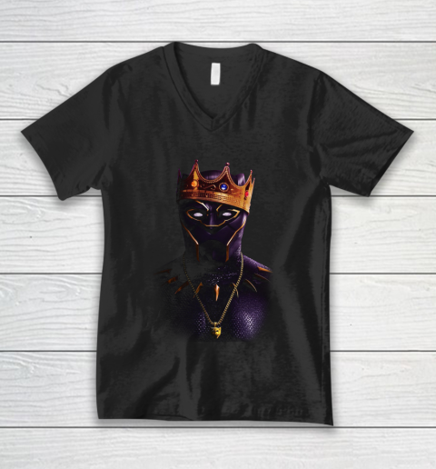 King Black Panther V-Neck T-Shirt