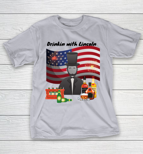 Beer Lover Funny Shirt Drinkin with Lincoln T-Shirt 14