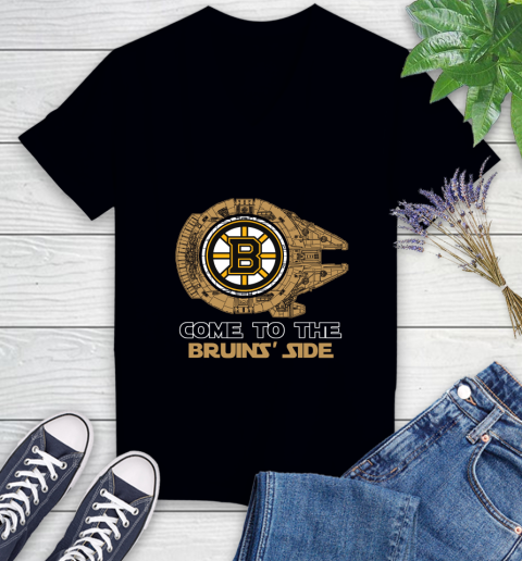 NHL Come To The Boston Bruins Wars Hockey Sports Women's V-Neck T-Shirt