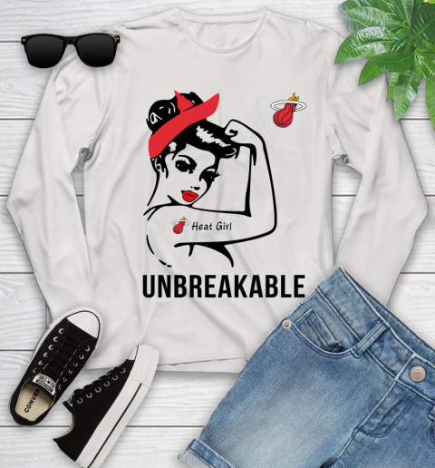 NBA Miami Heat Girl Unbreakable Basketball Sports Youth Long Sleeve