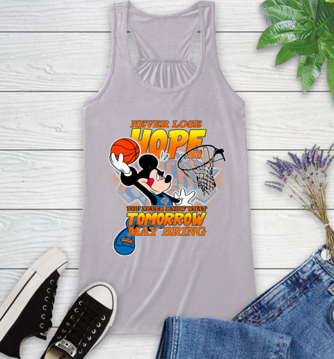 New York Knicks NBA Basketball Mickey Disney Never Lose Hope Racerback Tank 4