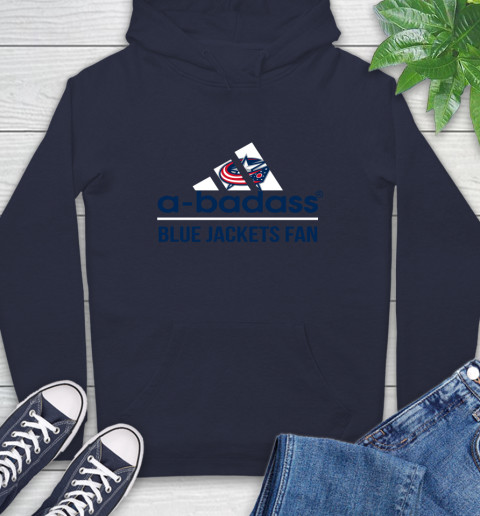 NHL A Badass Columbus Blue Jackets Fan Adidas Hockey Sports Hoodie Tee For Sports