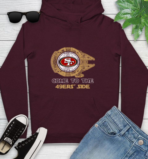 NFL Come To The San Francisco 49ers Star Wars Football Sports Youth Hoodie 7