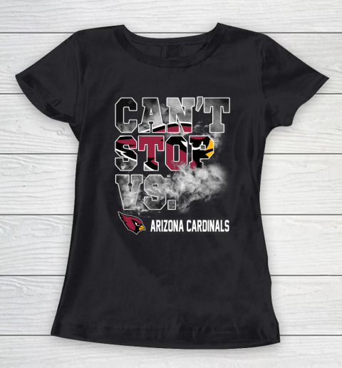 NFL Arizona Cardinals Football Can't Stop Vs Women's T-Shirt