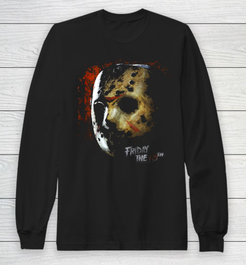 Friday the 13th Mask of Death Halloween Horror Long Sleeve T-Shirt