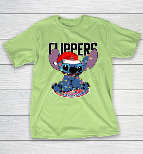 LA Clippers NBA noel stitch Basketball Christmas T-Shirt 6