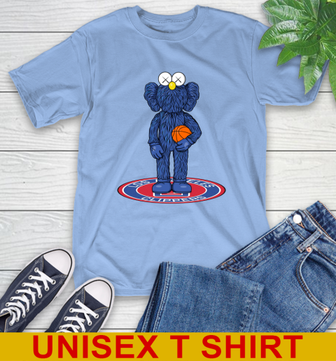 NBA Basketball LA Clippers Kaws Bff Blue Figure Shirt T-Shirt 11