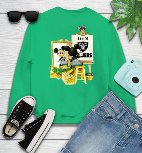 NFL Football Oakland Raiders Mickey Drawing Shirt 31
