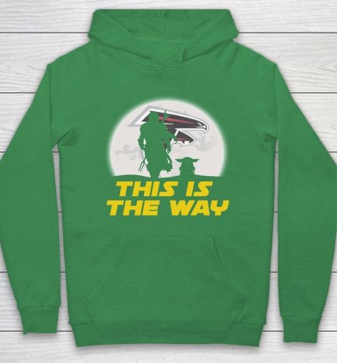 Atlanta Falcons NFL Football Star Wars Yoda And Mandalorian This Is The Way Hoodie 5