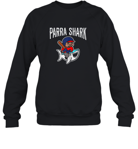 Parra Shark Shirt  Cool Baseball Sweatshirt