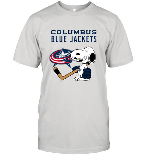 Columbus Blue Jackets Ice Hockey Broken Teeth Snoopy NHL Unisex Jersey Tee