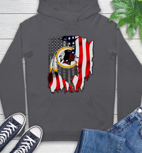 Washington Redskins NFL Football American Flag Hoodie 7