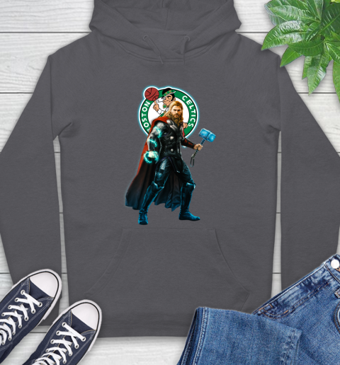NBA Thor Avengers Endgame Basketball Boston Celtics Hoodie 7