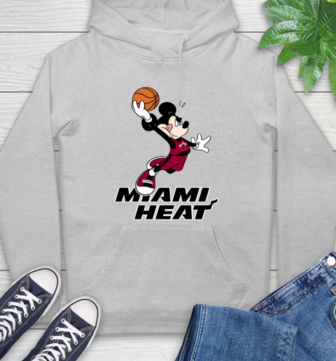 NBA Basketball Miami Heat Cheerful Mickey Mouse Shirt Hoodie 6
