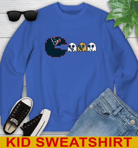 Houston Texans NFL Football Pac Man Champion Youth Sweatshirt 7