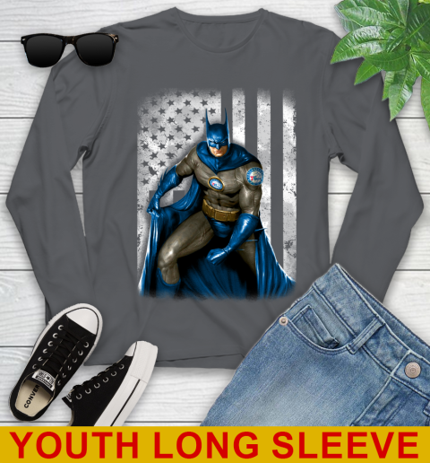 Philadelphia 76ers NBA Basketball Batman DC American Flag Shirt Youth Long Sleeve 9