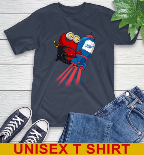 MLB Baseball Los Angeles Dodgers Deadpool Minion Marvel Shirt T-Shirt 3