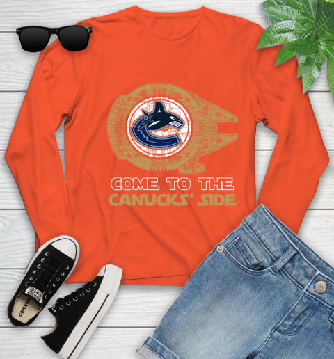 NHL Come To The Vancouver Canucks Wars Hockey Sports Youth Long Sleeve 3