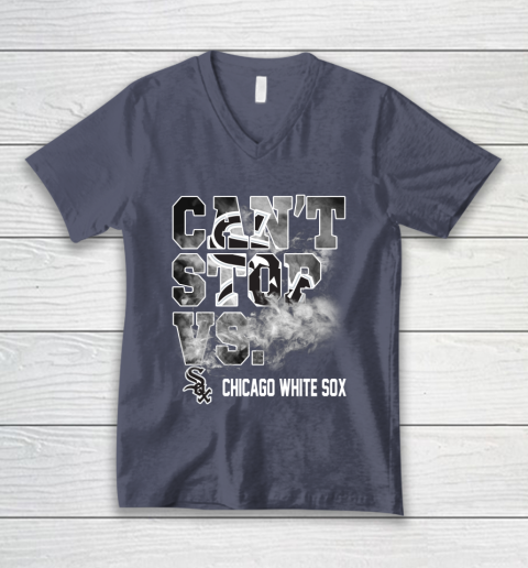 MLB Chicago White Sox Baseball Can't Stop Vs Chicago White Sox V-Neck T-Shirt 7