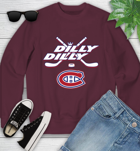 NHL Montreal Canadiens Dilly Dilly Hockey Sports Youth Sweatshirt 5