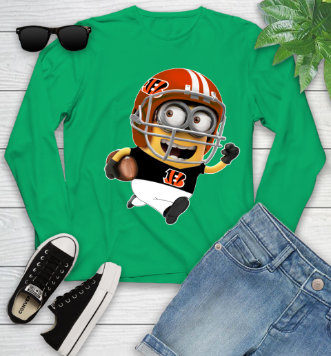 NFL Cincinnati Bengals Minions Disney Football Sports Youth Long Sleeve 6